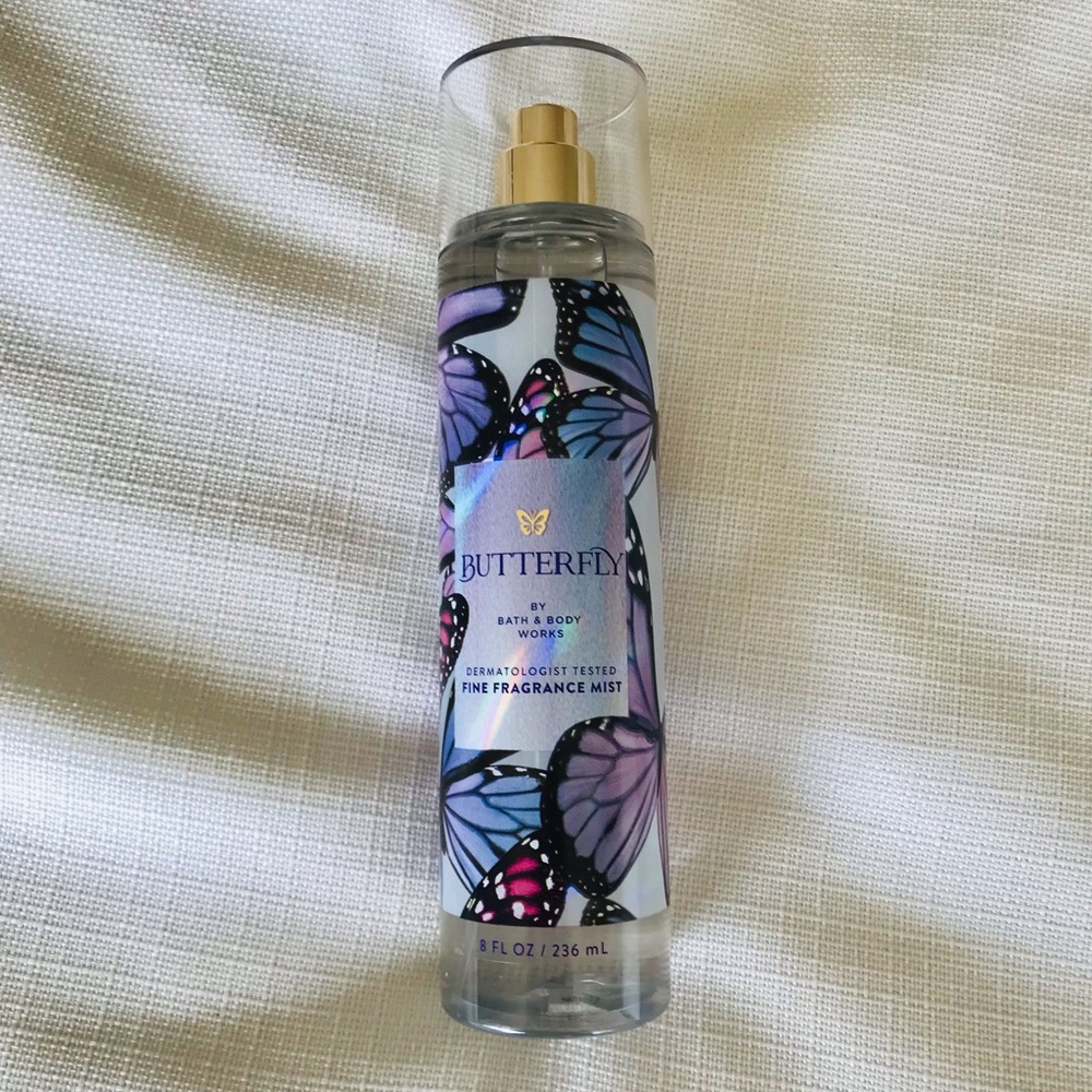 Bath & Body Works Butterfly Fine Fragrance Mist Spray NWT Raspberry Iris Vanilla